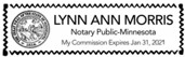MINNESOTA  ONLY Notary Stamp